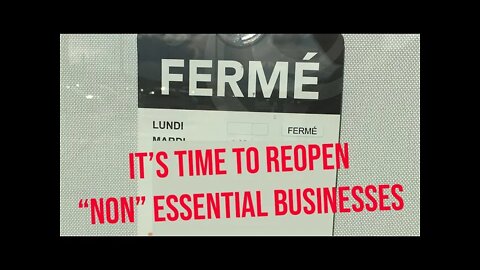 The Max Bernier Show - Ep 16 : Time to reopen non essential businesses?