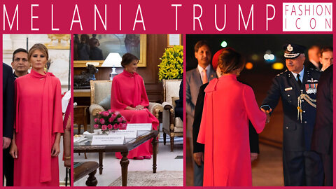 Melania Trump Fashion Icon - Pink Petal Princess in India