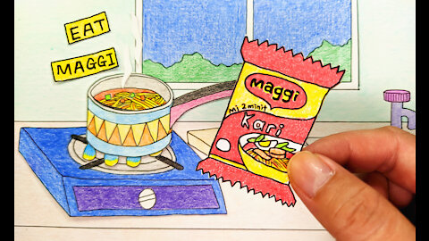 What To Do When Cant Sleep At Night｜Stop Motion Cooking Mee Maggi Kari