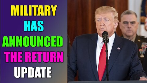 MILITARY HAS ANNOUNCED THE RETURN OF TRUMP UPDATE TODAY 15/4/2024