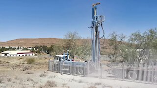 SOUTH AFRICA - Cape Town - Borehole drilling at Laingsburg Clinic (Video) (xqw)