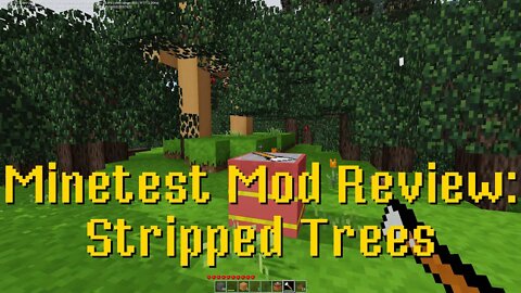 Minetest Mod Review: Stripped tree
