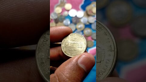 60 YEARS OF INDIA GOVT. MINT. KOLKATA 5 RUPEES COIN. #shorts #coin #oldcoin
