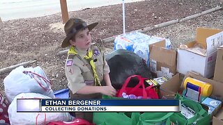 Local boy organizes donation drive to help people affected by floods in Oregon