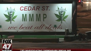 Early morning break-ins at medical marijuana dispensaries in Lansing