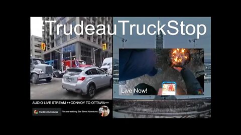 Ottawa Freedom Convoy - Live ++Convoy to Ottawa++ Audio Feed