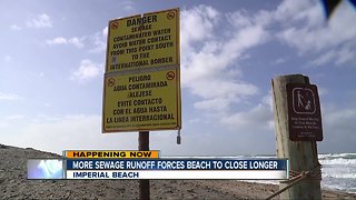 South Bay beach remains closed due to additional sewage runoff