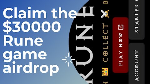 Claim the $30000 Rune game airdrop