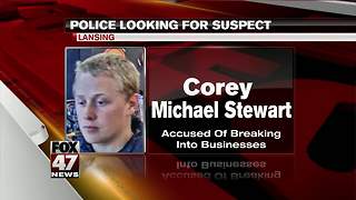 Local businesses getting burglarized; suspect in custody