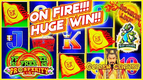 TOTALLY ON FIRE EPIC WIN! BONUS BONUS BONUS! Dragon Link Golden Century VS Prosperity Link Slots