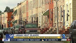 Baltimore neighborhood called a 'heat island'