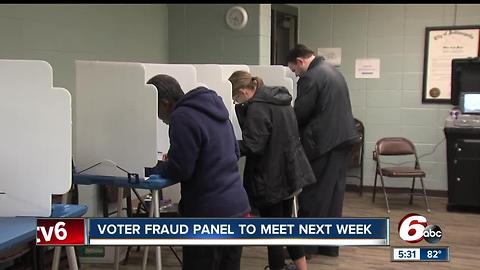 Voter fraud panel to meet next week