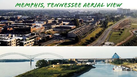 4K Aerial View of Memphis Tennessee || Drone Footage