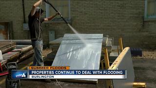 Burlington business deals with flooding