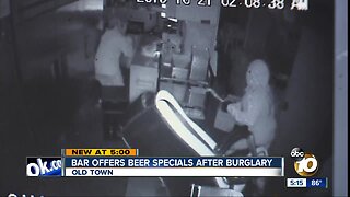 San Diego bar offers 22-cent beers after thieves steal $22
