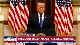 President Trump Makes Farewell address