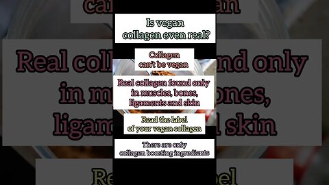 Is there any vegan collagen? #shorts#nutritionistonlineapplepie