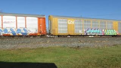 CSX Q214 Autorack Train from Sterling, Ohio November 28, 2020