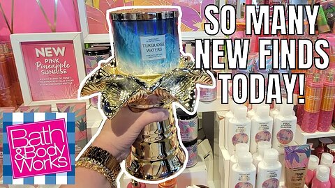 BATH & BODYWORKS PALM TREE CANDLE HOLDER, NEW BODYCARE AND NEW MOTHERS DAY GIFTS! #bathandbodyworks