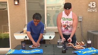 Reporter Jeremy Chen takes on Las Vegas competitive eater...and fails