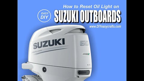 How to easily reset oil light on a Suzuki Outboard