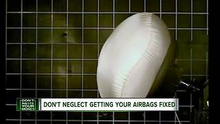 Don't neglect getting your airbags fixed