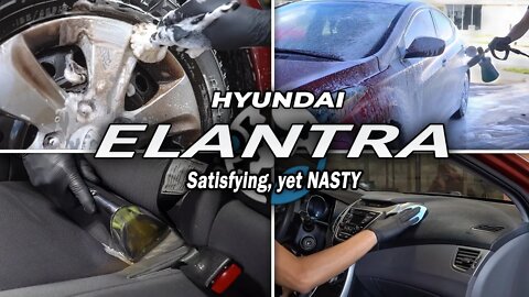 Hyundai Elantra | Inside & Out DIRTY Car Made CLEAN | Stain Removal, Exterior Deep Clean & More!