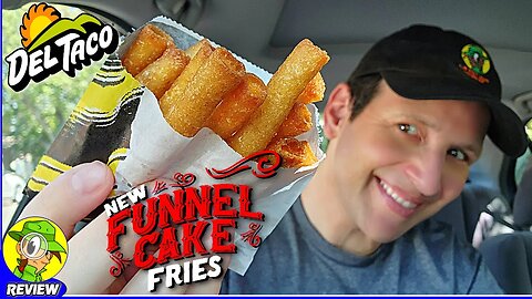 Del Taco® FUNNEL CAKE FRIES Review 🌅🌀🍟 Are They Legit?! 🤔 Peep THIS Out! 🕵️‍♂️