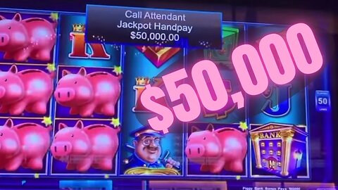 💥$50,000 Piggy Jackpot at Tampa Hardrock as it happens!!!!💥