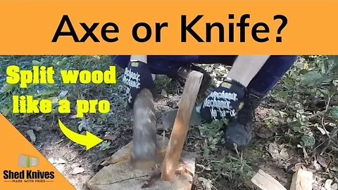 Batoning With A Fixed Blade: Knots, Clean Grain, & More Ft. 2023 Atlas | Shed Knives #shedknives
