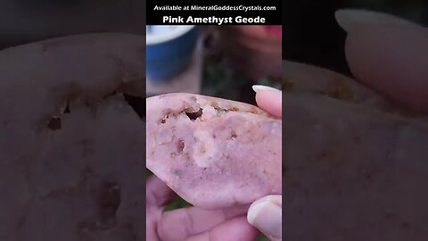 Pink Amethyst Polished Cluster Free Form Amethyst