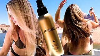 I took SUNBABE Solar Hair Spray to Lake Powell; this is what happened!