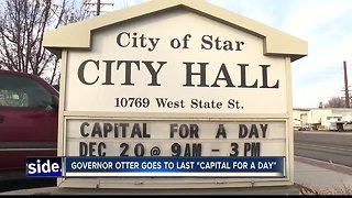 Governor Otter goes to last "Capital for a Day"