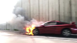 Milwaukee Fire Department responding to car fire