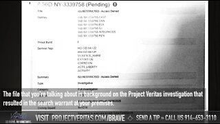 FBI Whistleblower Leaks Docs Showing Targeting Of News Media, Project Veritas