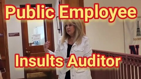 NATICK MA Public Employee Caught On Camera Insulting Auditor