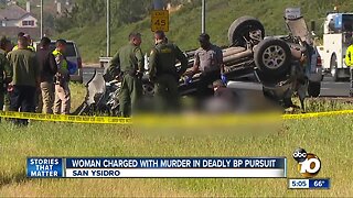 Woman charged in deadly pursuit
