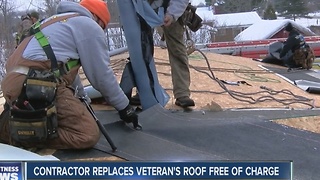 Veteran receives new roof days before Christmas