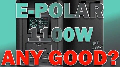 E-POLAR 1100W Portable Power Station Backup Solar Generator for Camping, Home Backup, Emergency, RV