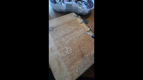 how to dremel lettering #dremel #art