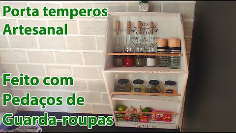 Porta Temperos Farmhouse Feito com Materiais Reciclados- [Diy Artesanato]