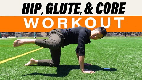 Hip, glute, core workout for beginners *follow along* - at home workout for seniors and beginners