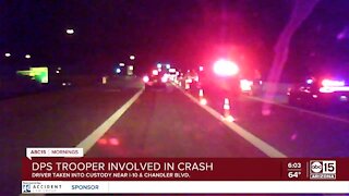 Trooper injured in crash near I-10 and Chandler Boulevard