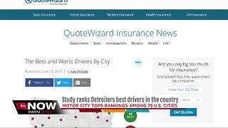 Study ranks Detroit's drivers as the best in the country