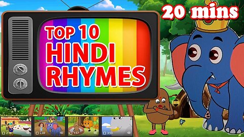 Popular Hindi rhymes for babies. Hindi rhymes for children.