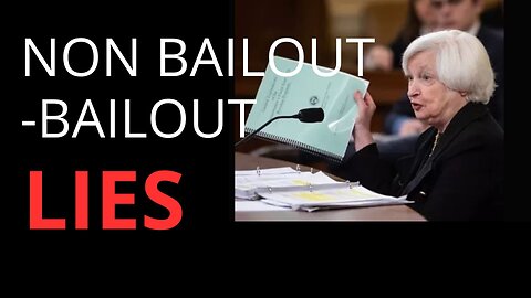 NON BAILOUT-BAILOUT LIE