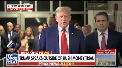 TRUMP❤️🇺🇸🥇DELIVER STATEMENT OUTSIDE🤍🇺🇸🏅NEW YORK COURTROOM💙🇺🇸🏛️👨‍⚖️⭐️