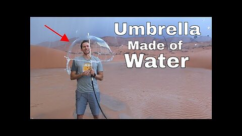 Can an Umbrella made out of water can work??Umbrella made out of water.