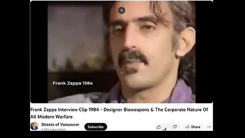 IN 1984 FRANK ZAPPA TOLD US EXACTLY WHAT WAS HAPPENNG AND WAS GOING TO HAPPEN TO US TODAY