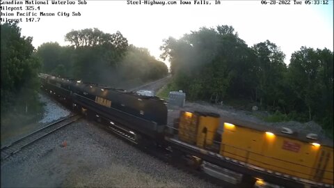 SB Loram Rail Grinder at Mills Towers on June 28, 2022 # Steel Highway #